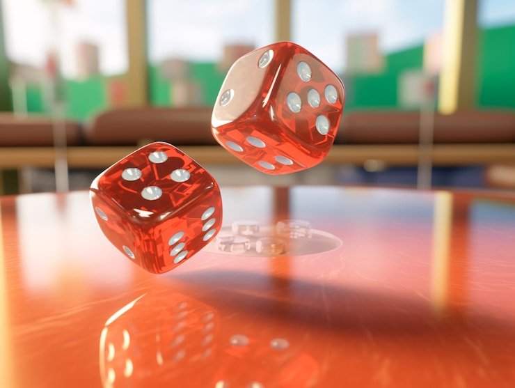 Tampilan layar permainan slot Hacksaw Gaming dengan gulungan berwarna-warni dan simbol bonus